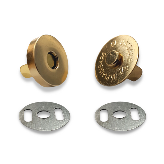 Botão Imã Magnético Imantado 18mm Prata Dourado Ônix 10 Uni