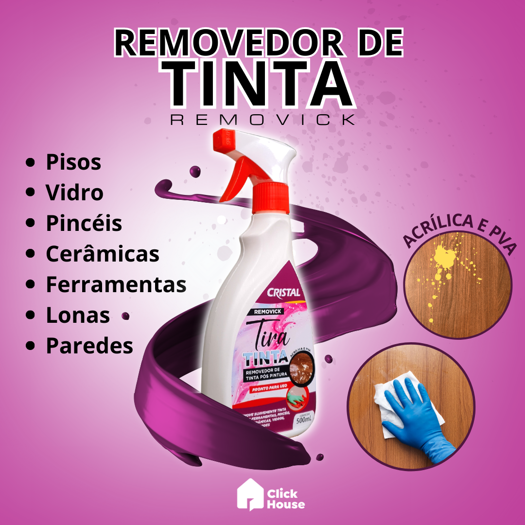 Removedor Tira Tintas Acrílica Pintura Piso Portão 500ml