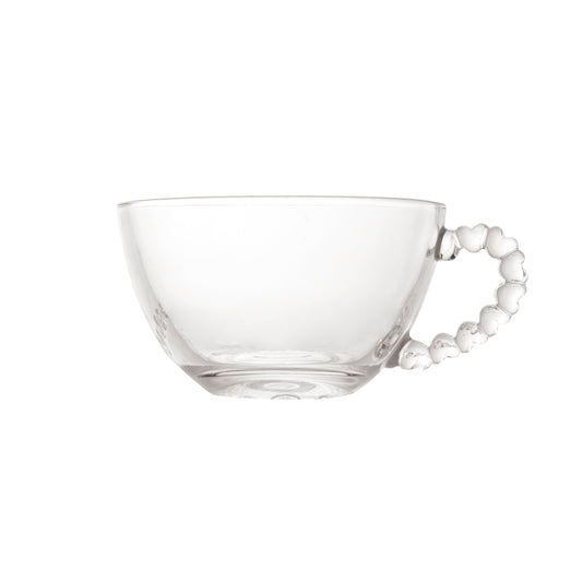 Xícara Café Pearl Chá Coração Cristal De Chumbo 80ml Lyor
