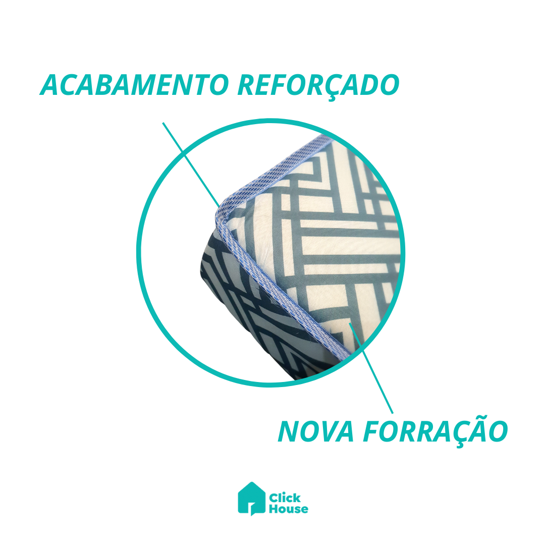 Puff Multiuso 3 Em 1 Colchão D20 + Travesseiro Vira Cama