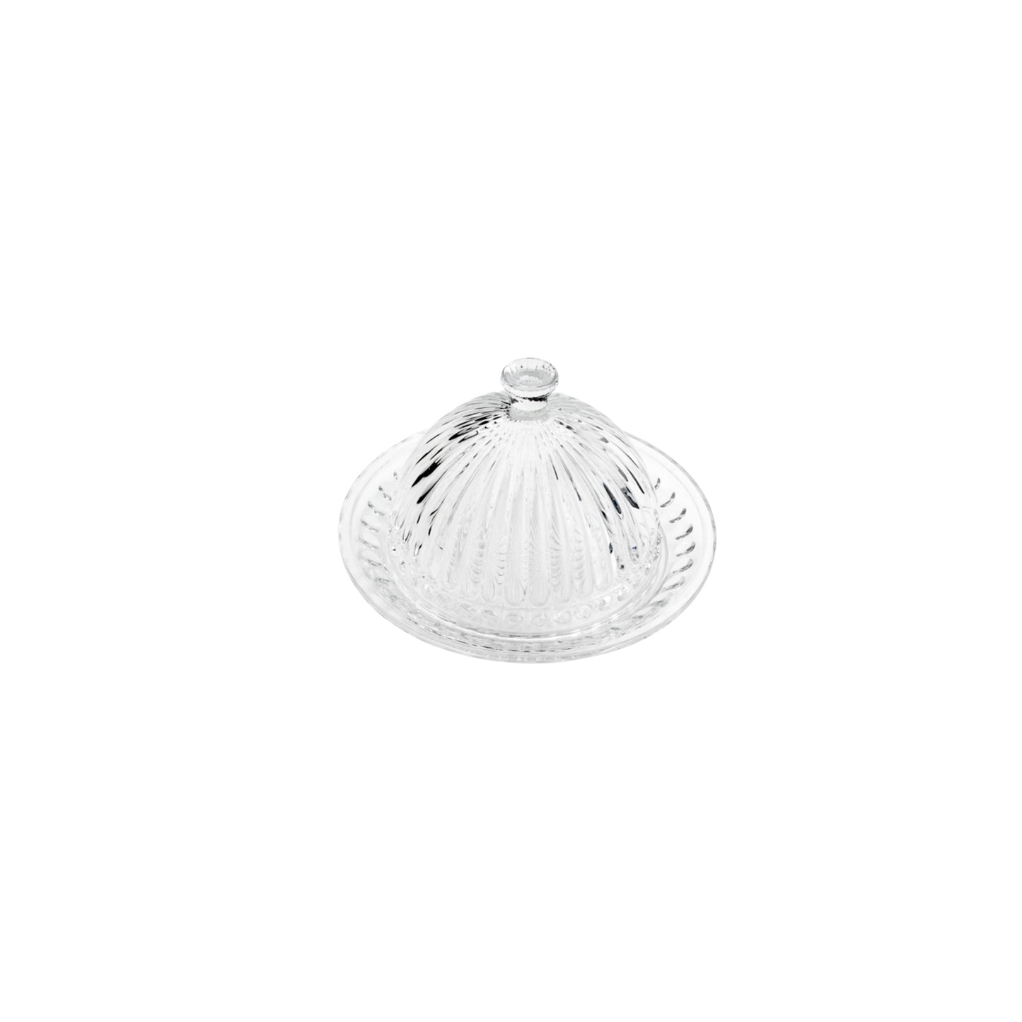 Queijeira Cristal Vidro Tampa Renaissance Empire 20cm Lyor