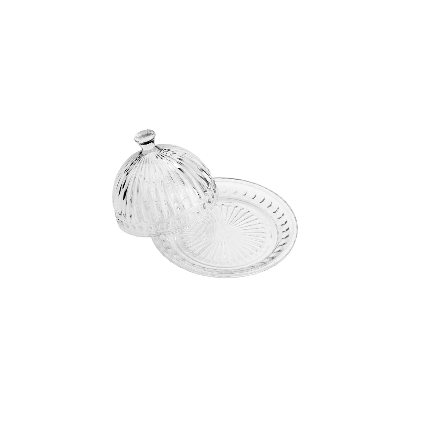 Queijeira Cristal Vidro Tampa Renaissance Empire 20cm Lyor