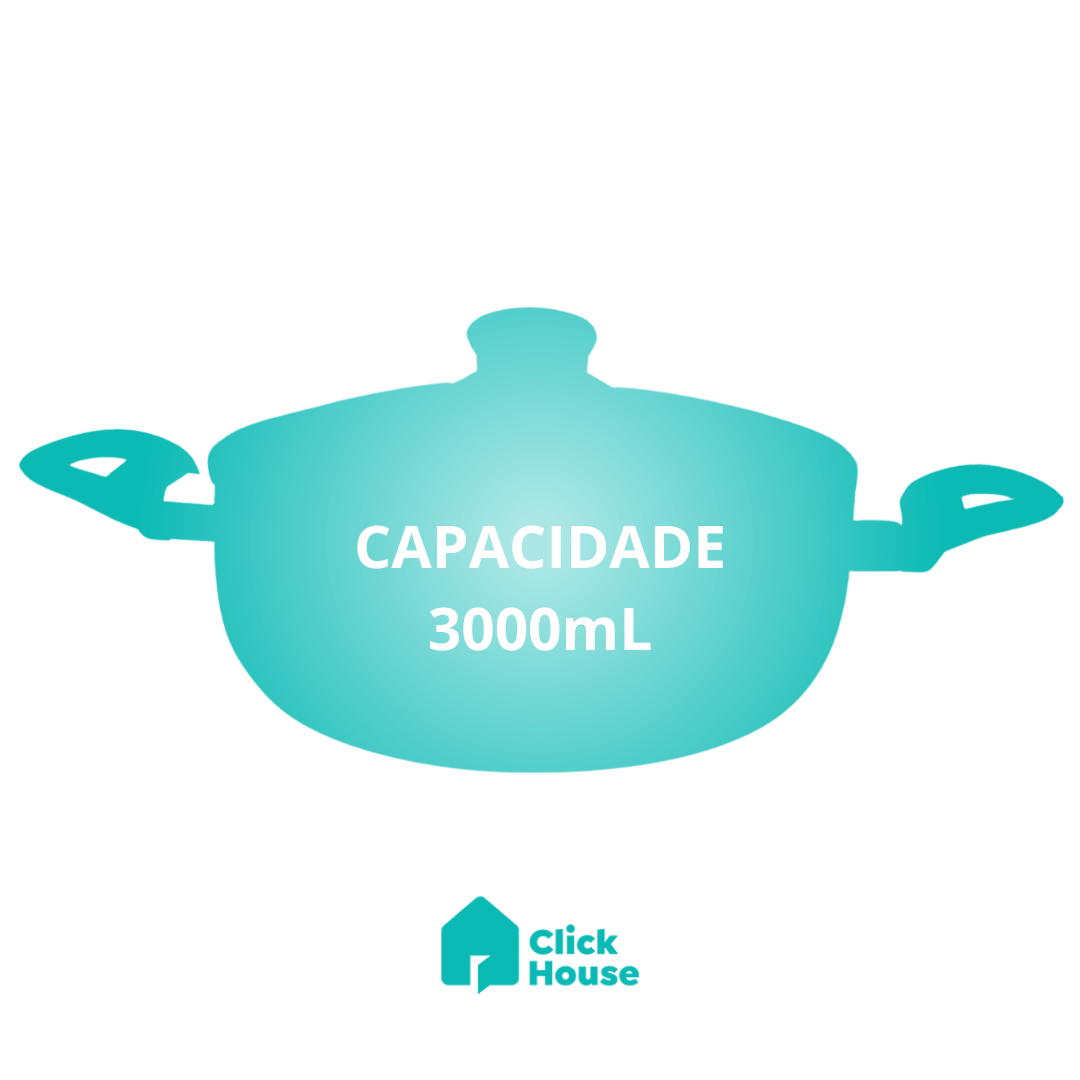 Panela Antiaderente Caçarola Cerâmica New York 24 Cm