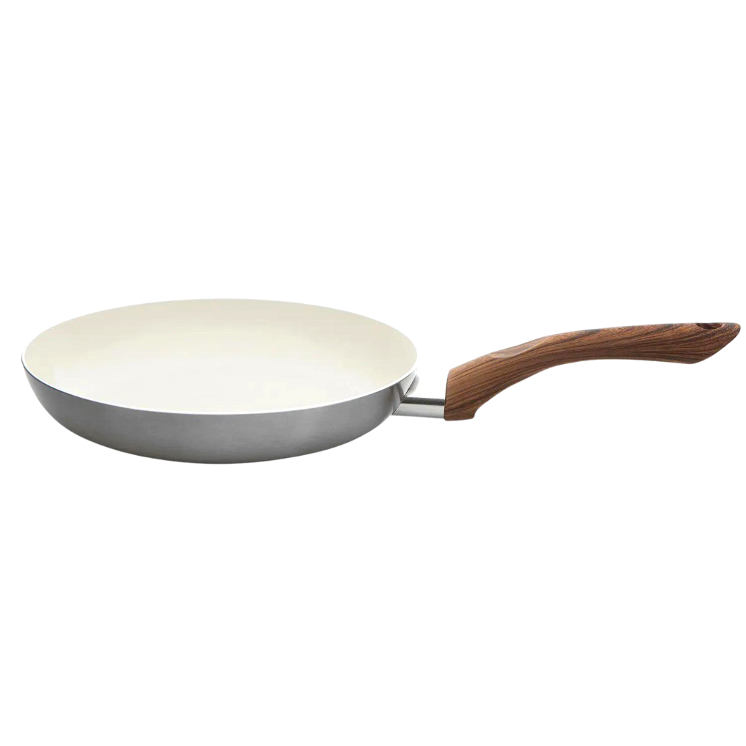 Panela Cerâmica Antiaderente Tampa Vidro Cabo Silicone 5 Pç