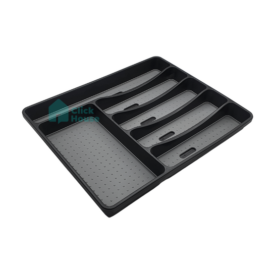 Porta Talheres Organizador Gaveta Resistente 6 Divisórias