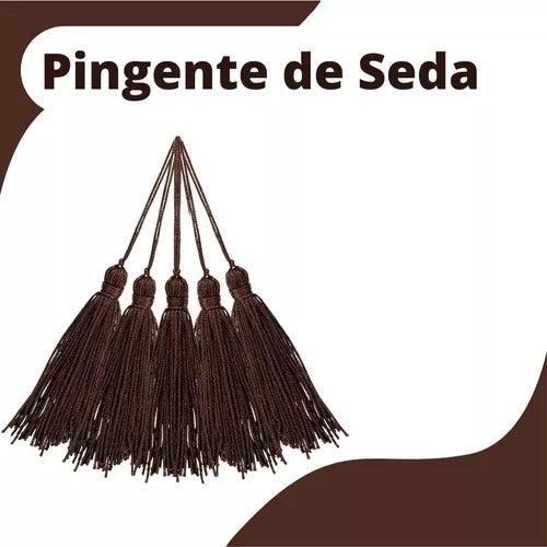 Pingente Tassel Franja Cores Variadas Tam 07 10 Unidades