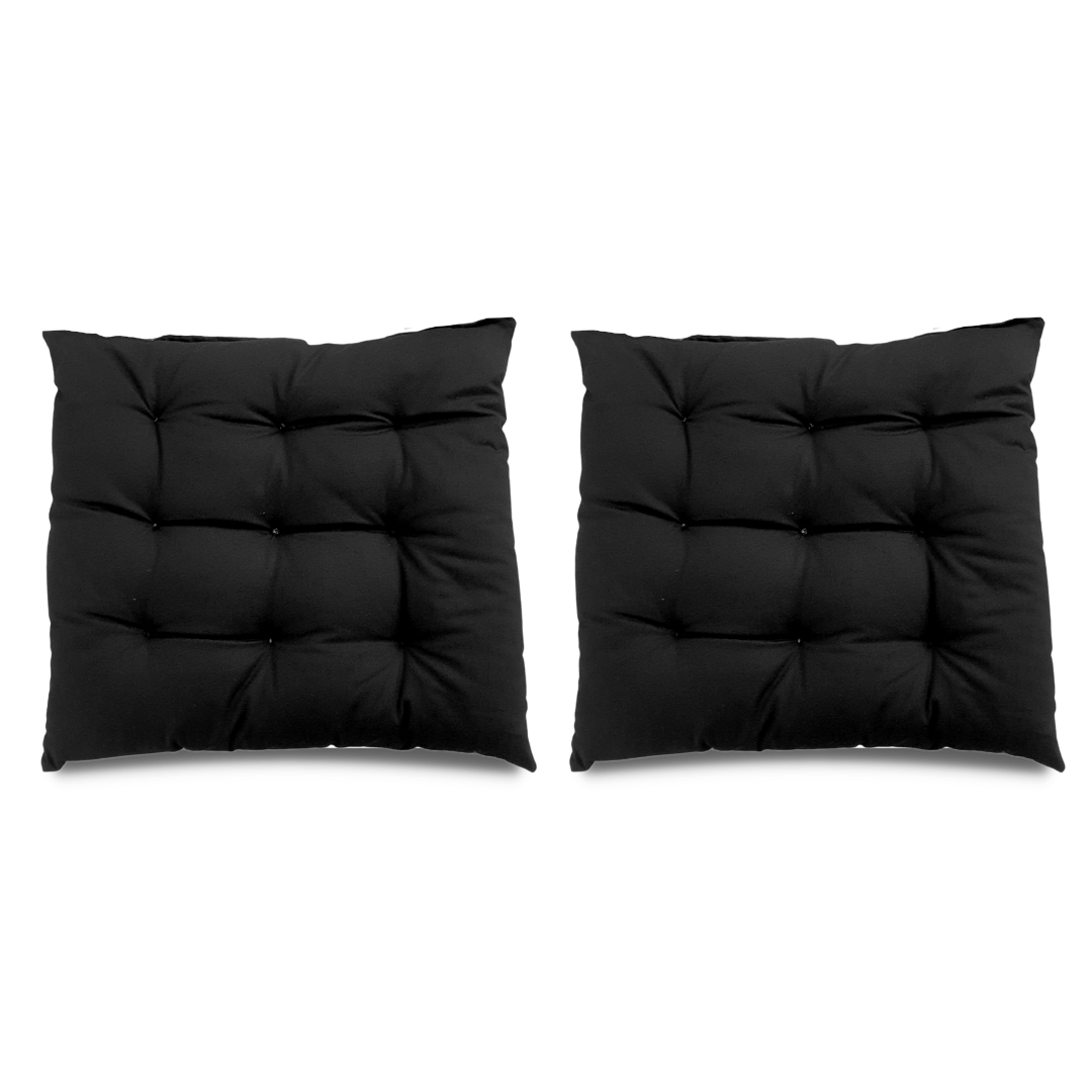 Assento Almofada Cadeira Futon 50x50 Cm Cores Variadas 2 Uni