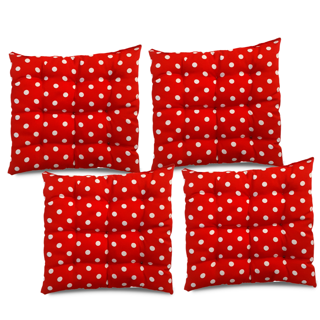 Assento Almofada Cadeira Futon 50x50 Cm Cores Variadas 4 Uni