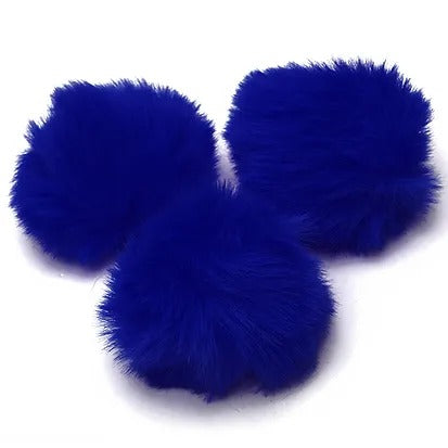 Pompom Pelúcia Tamanho: 50 - Vermelho/Azul Royal/Preto