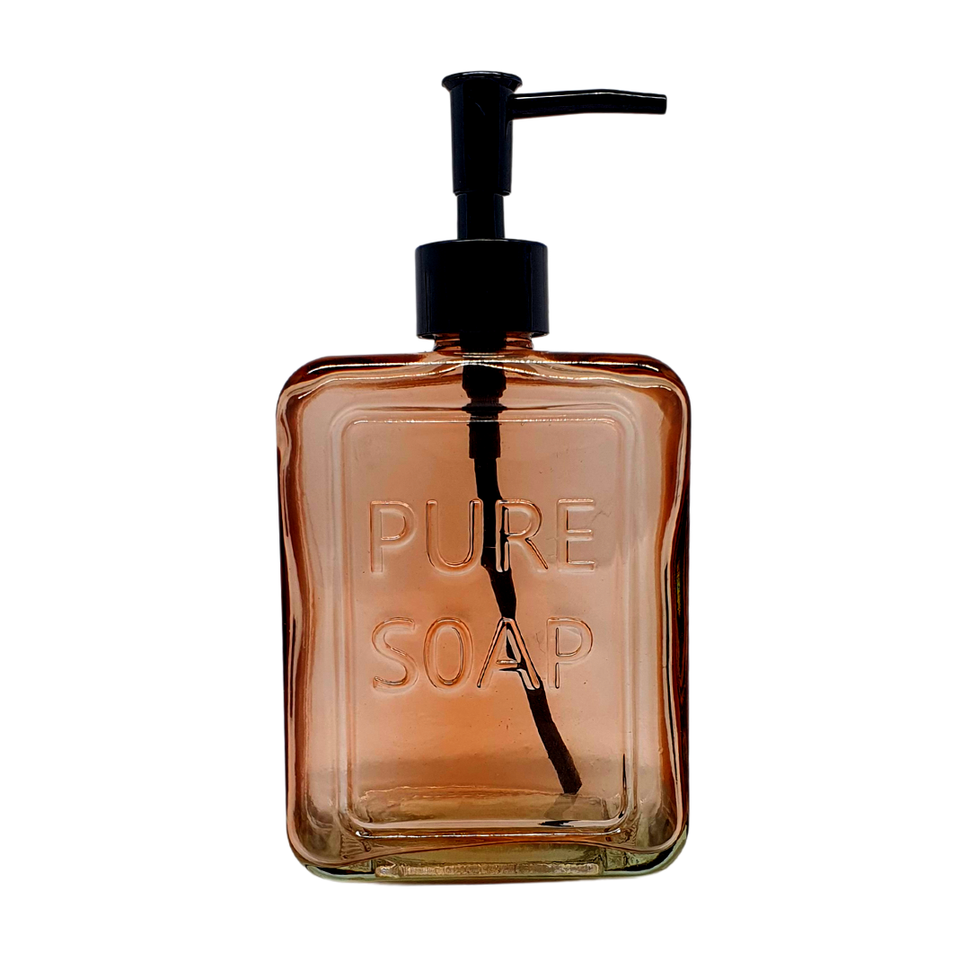 Porta Sabonete Líquido Vidro 550ml Álcool Gel Banheiro Pia