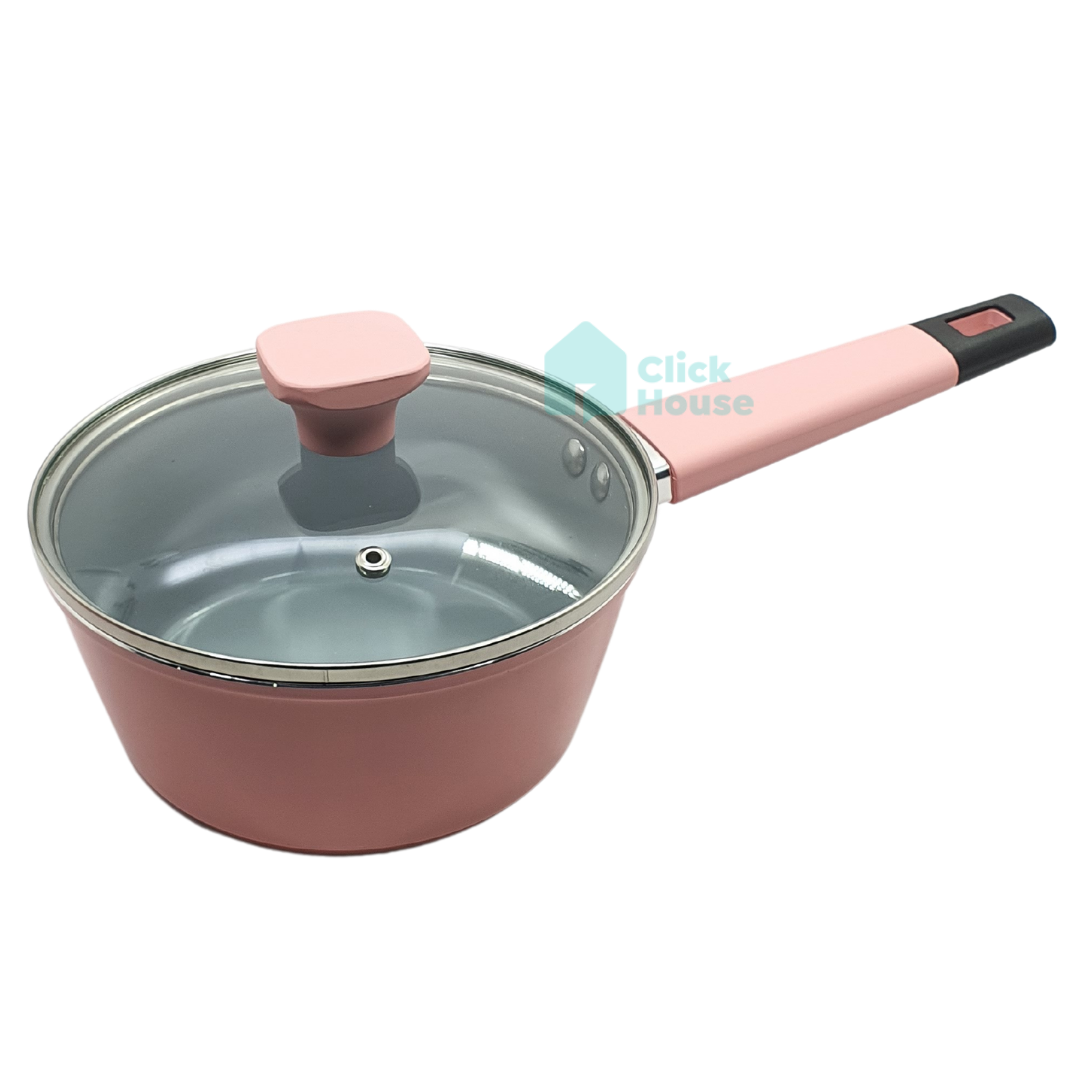 Panela Indução Tampa Antiaderente Cerâmica 18 Cm Não Gruda