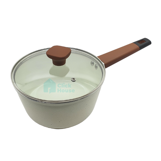 Panela Indução Tampa Antiaderente Cerâmica 18 Cm Não Gruda