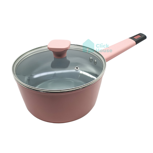 Panela Indução Tampa Antiaderente Cerâmica 20 Cm Não Gruda