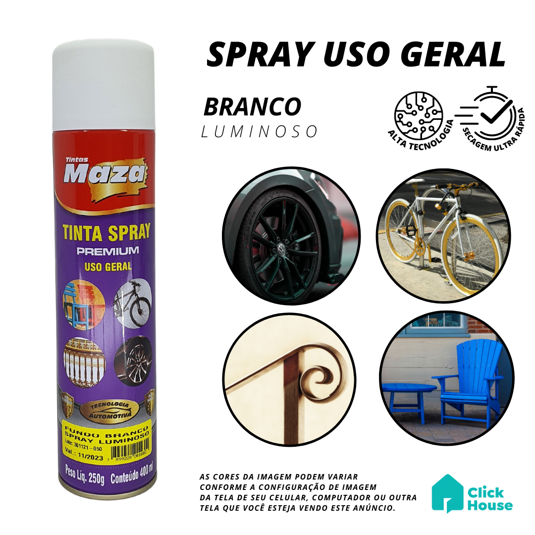 Tinta Spray Luminoso Fluorescente Premium Alta Performance