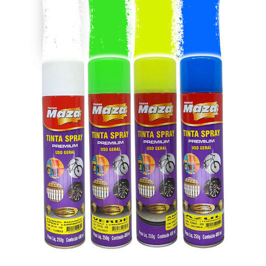 Tinta Spray Luminoso Fluorescente Premium Alta Performance