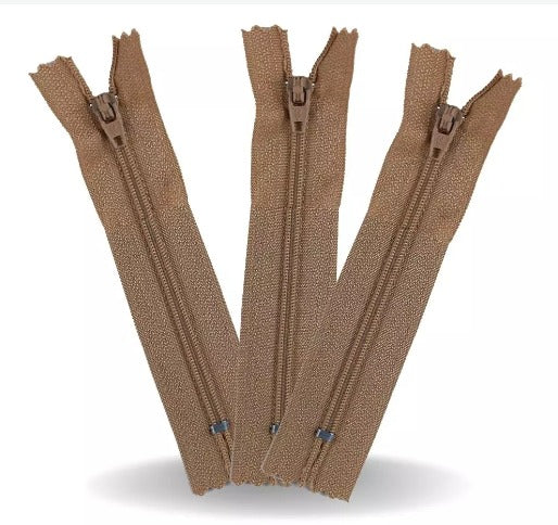 Ziper Nylon Fixo Tam: 30cm 10 Uni Cursor Cores Variadas Nybc