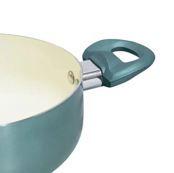 Caçarola Com Revestimento Cerâmico 22cm Casambiente Cor Azul
