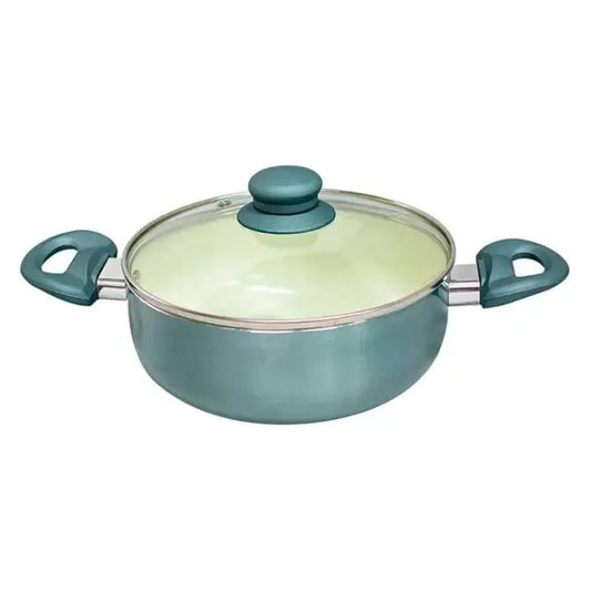 Caçarola Com Revestimento Cerâmico 22cm Casambiente Cor Azul