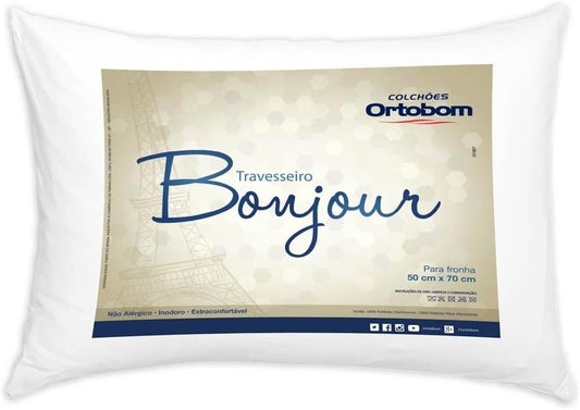 Travesseiro Macio Bonjour Fibra Siliconada 50x70 Ortobom