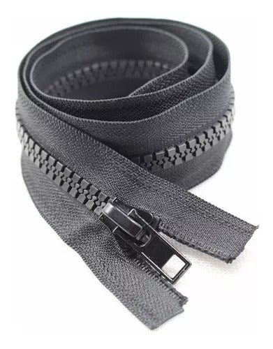 Ziper Vislon Trator Destacável 75cm 10 Uni Cursor Preto Nybc
