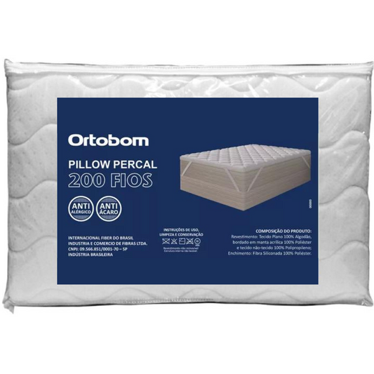 Protetor De Colchão Pillow Top King Percal 200 Fios Ortobom