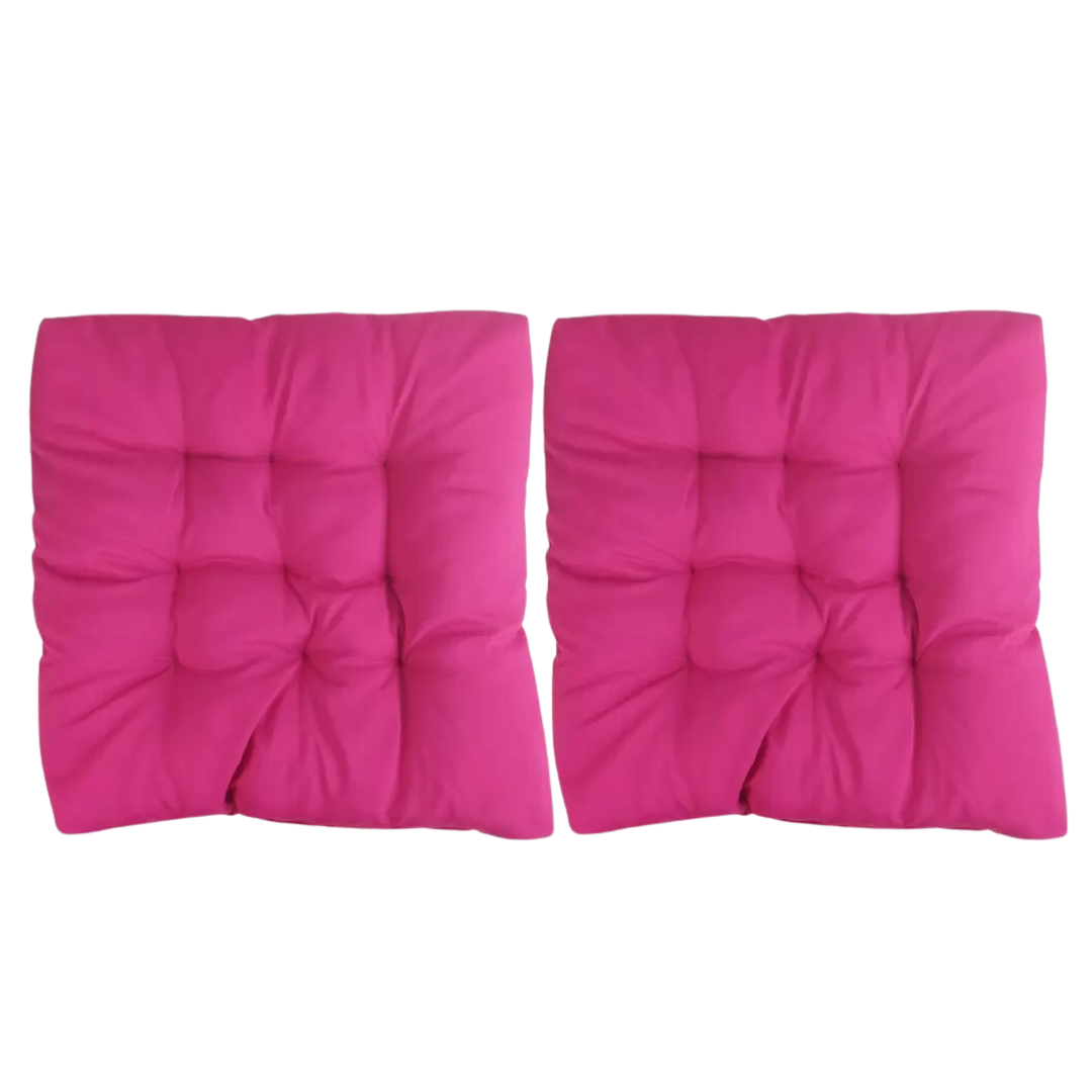 Assento Almofada Cadeira Futon 50x50 Cm Cores Variadas 2 Uni