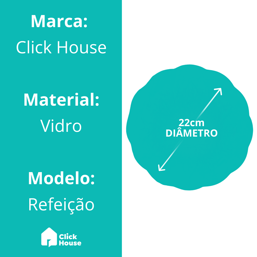 Prato de Vidro Fundo - Rosas - 1 Unidade - 005332 - WELLMIX 21836