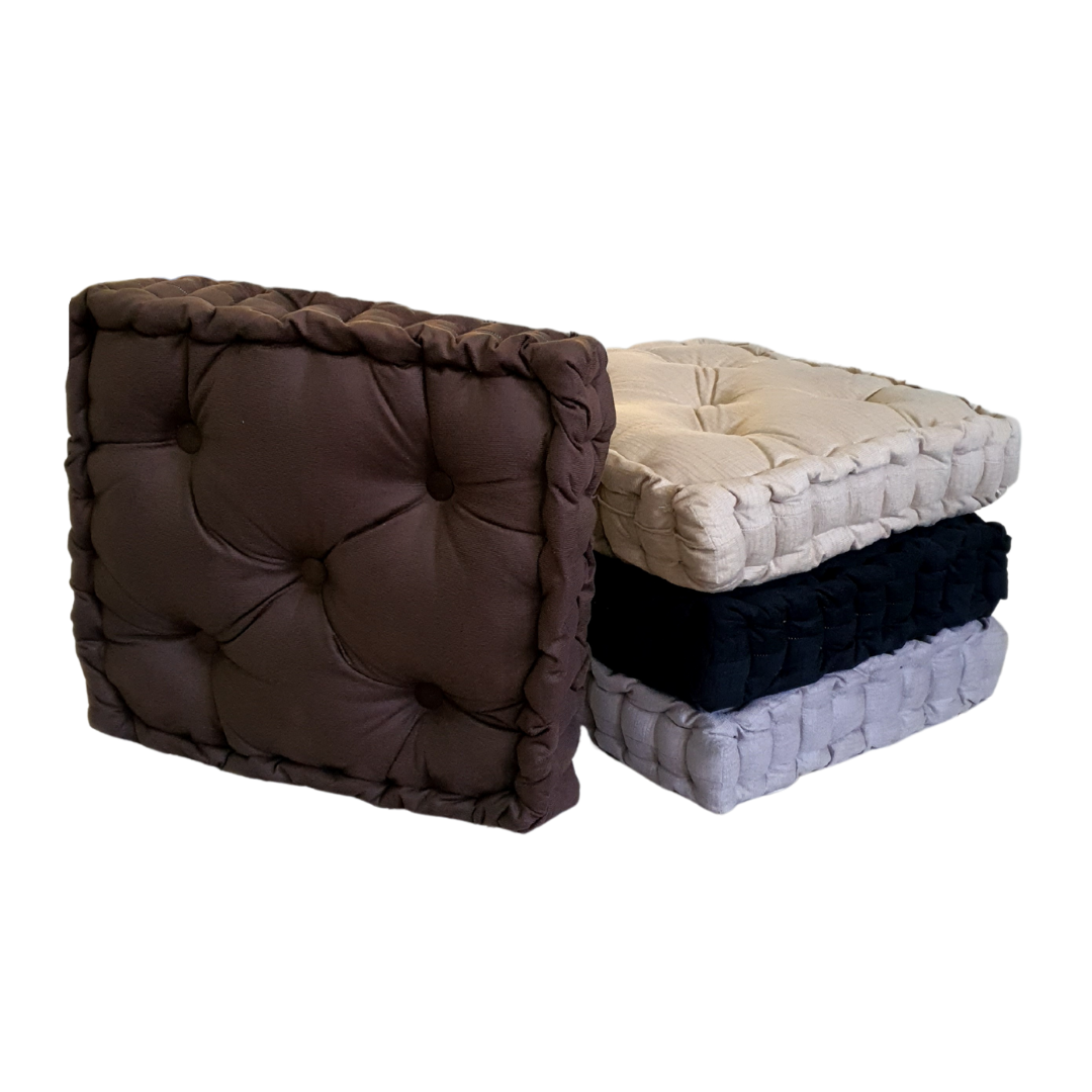 Assento Almofada Futon Turco 50x50 Cm Cores Variadas