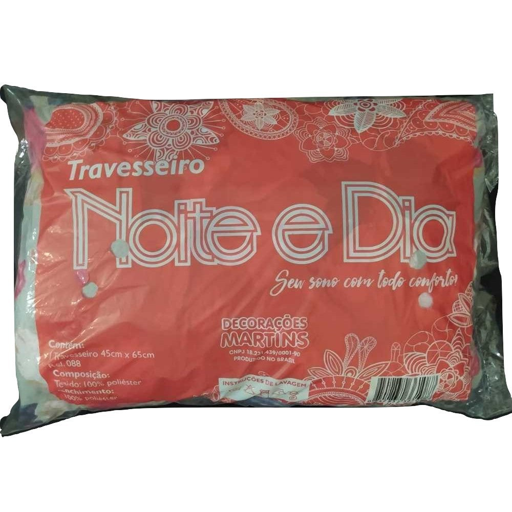 Travesseiro Fibras Poliéster Macio Antialérgico Alto 50x70cm