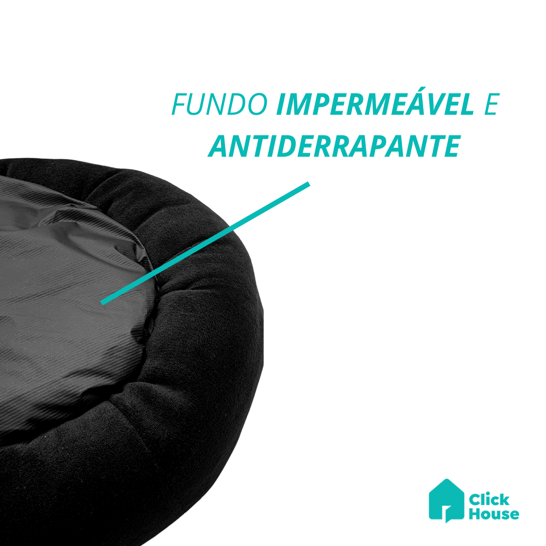 Cama Pet Para Cães Gatos Porte Médio Redonda Donuts Pelúcia