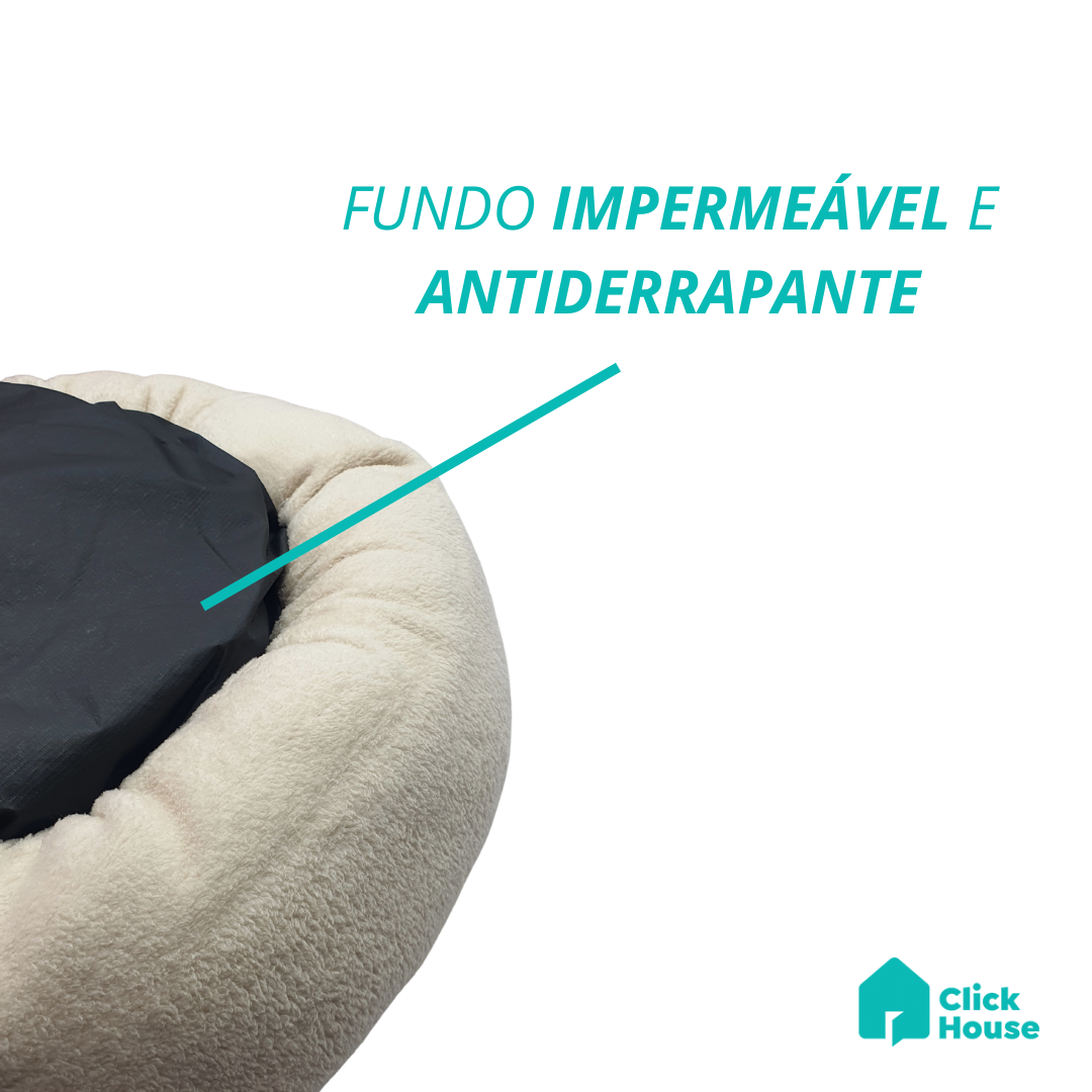 Cama Pet Para Cães Gatos Porte Médio Redonda Donuts Pelúcia