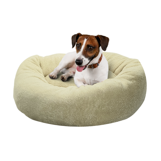 Cama Pet Para Cães Gatos Porte Médio Redonda Donuts Pelúcia