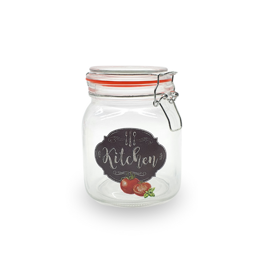 Pote Vidro Porta Mantimento Tampa Hermética Kitchen 900ml