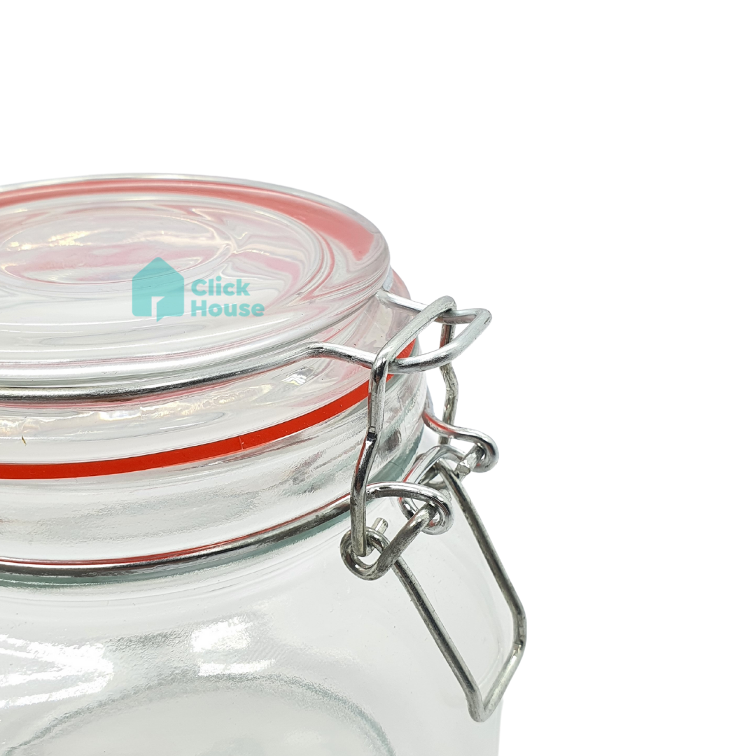 Pote Vidro Porta Mantimento Tampa Hermética Kitchen 900ml