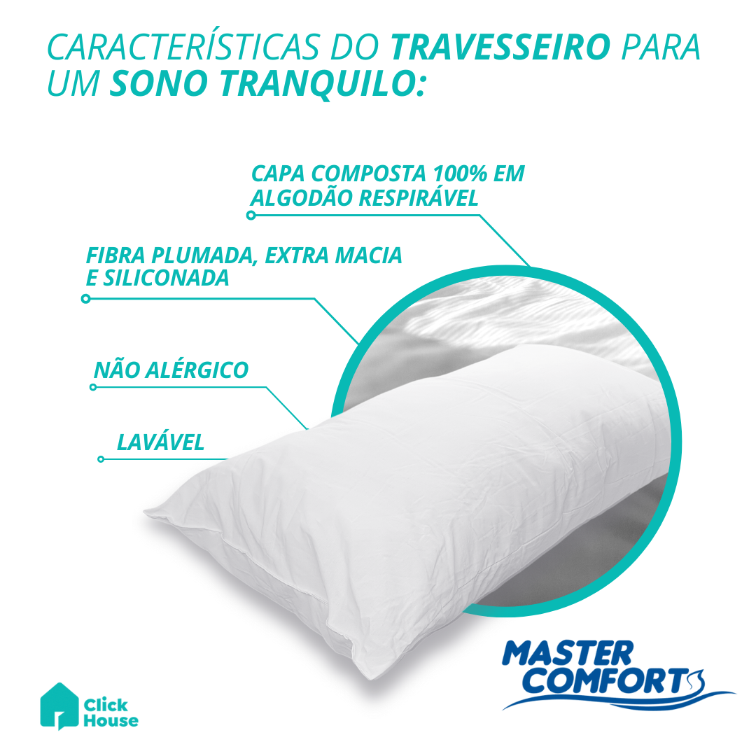 Travesseiro Fibras Algodão