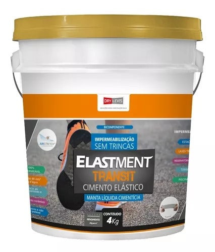 Manta Cimentícia Elastment Cimento Elástico Transit 4 Kg
