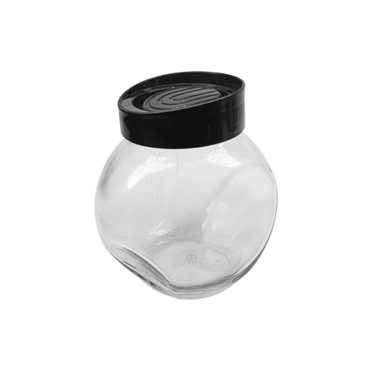 Pote Vidro Baleiro Transparente Doce Tempero Com Tampa 750ml