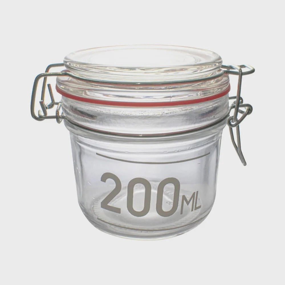 Pote De Vidro Hermético Condimentos Visor Com Tampa 200ml