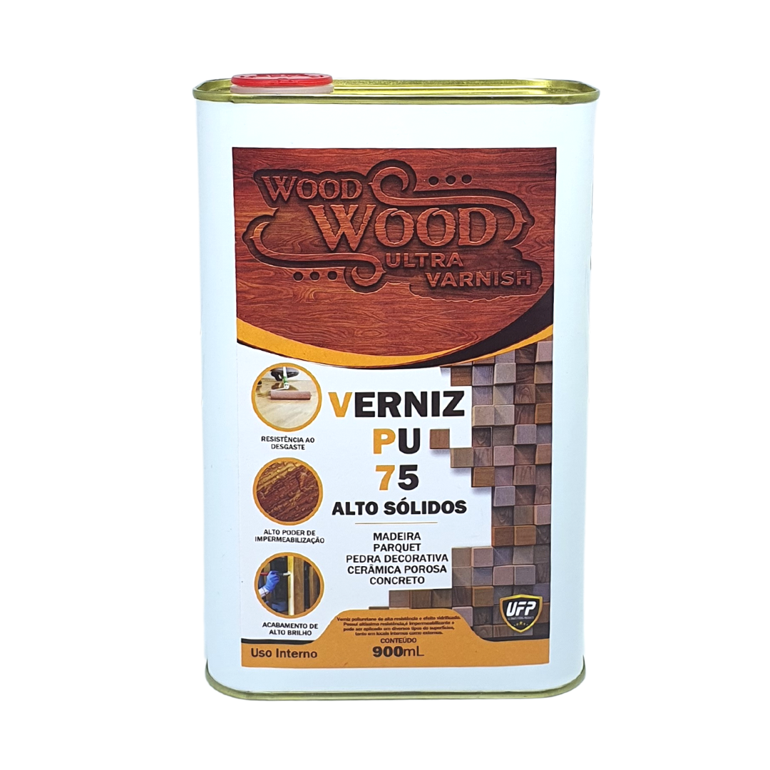 Pu 75 Wood Wood Monocomponente Alto Brilho 900 Ml