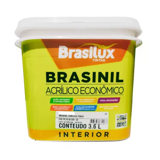 Tinta Acrílica Anti Mofo Cinza Anabia Parede Interno 3,6 Lt