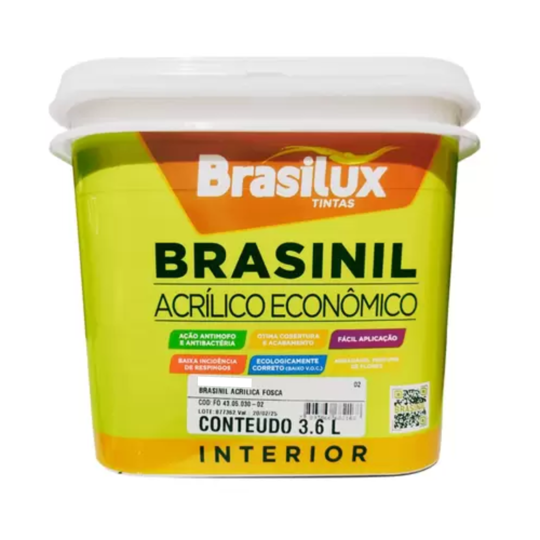 Tinta Acrílica Anti Mofo Parede Interno Fosco Areia 3,6 Lt