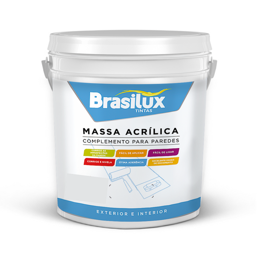 Massa Corrida Parede Branca Interno Externo Corrida 5,5 Kg