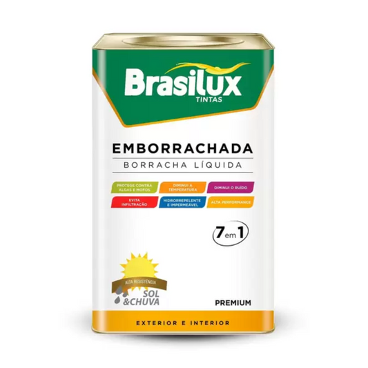 Tinta Emborrachada Parede Branca Impermeável Acrílica 18l