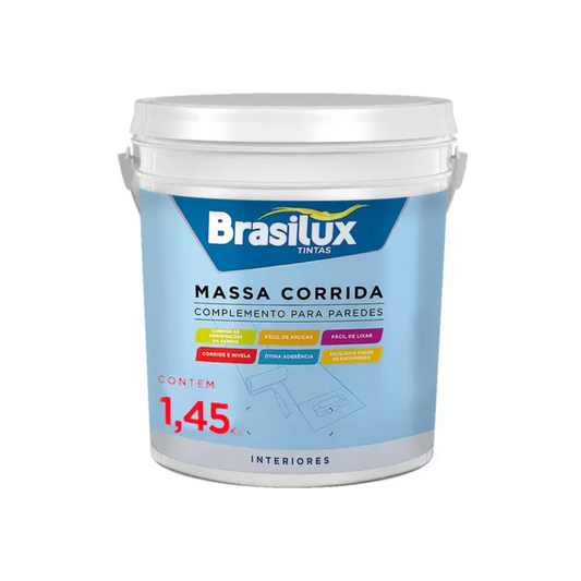 Massa Corrida Pva Parede Acabamentos Interior Branco 1,45 Kg