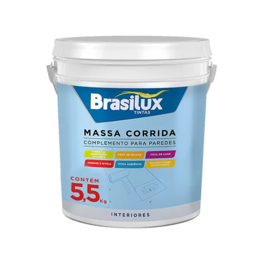 Massa Corrida Pva Acabamento De Parede Branca Interno 5,5 Kg