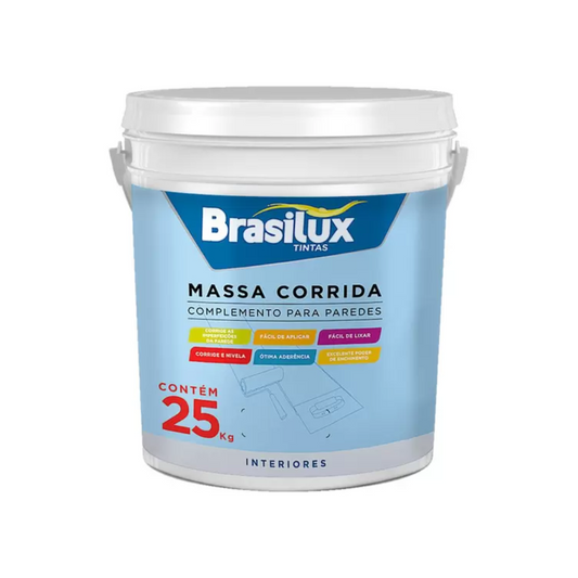 Massa Corrida Pva Acabamento Complemento Interno 25 Kg