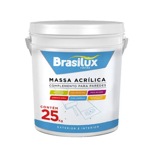 Massa Acrílica Para Parede Externa E Interna Branca 25 Kg