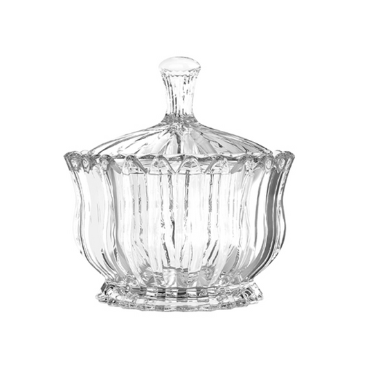 Bombonier De Vidro 15,5 Cm Com Tampa Casambiente