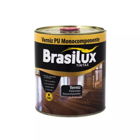 Resina Base Agua Brilhante Acrílico Madeira Piso Pu 900ml