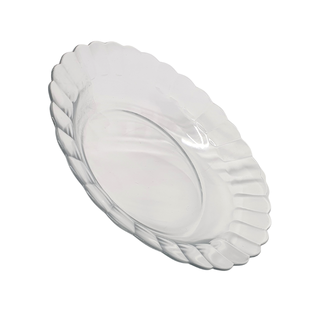 Aparelho De Jantar 12 Peças 6 Pratos Vidro + 6 Copos Long